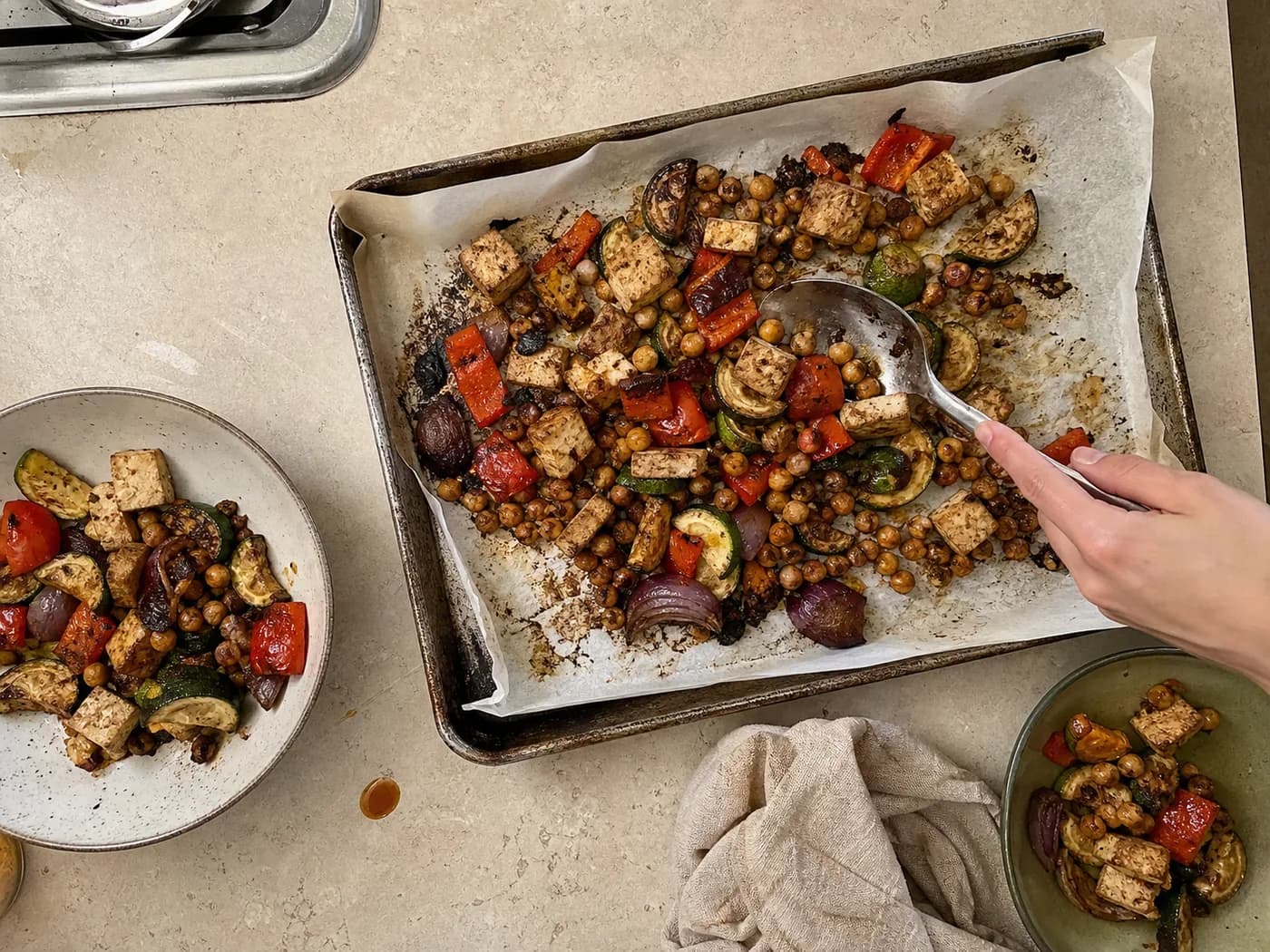 A practical weeknight recipe prepared for a Raso kitchen test
